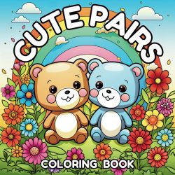 Bold and Easy Cute Pairs Coloring Book
