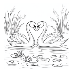 Alternative view of Bold and Easy Cute Pair Coloring Book