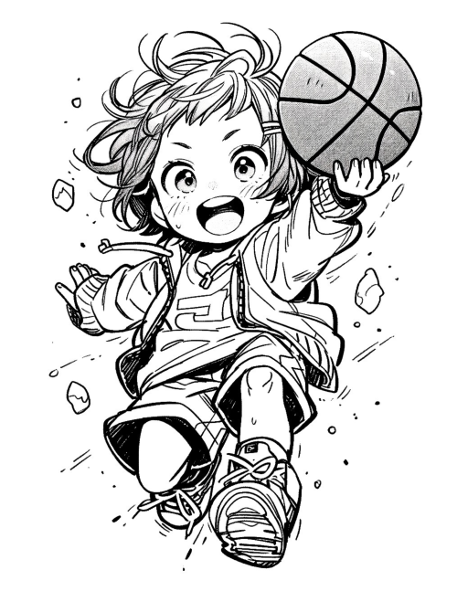 Sporty Girl Coloring Book For Girls - Image 3
