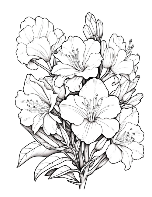 Relaxing Landscapes Coloring Book For Adults And Seniors With Flower Patterns - Image 3