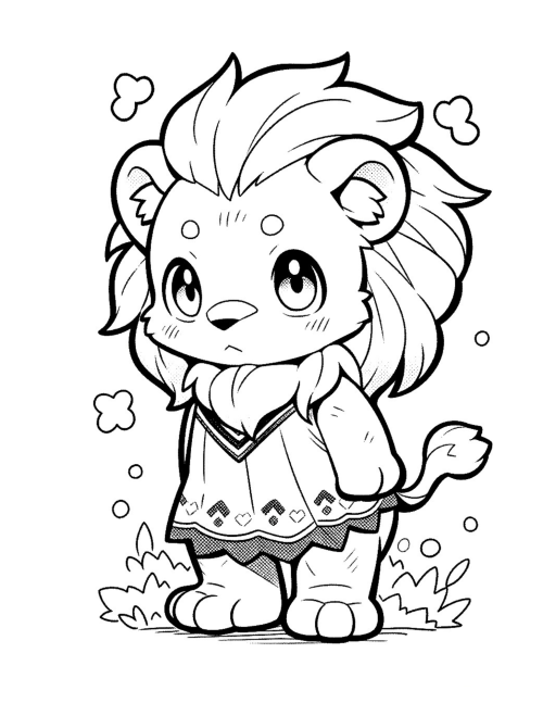 Lion Coloring Book for Kids - Image 2