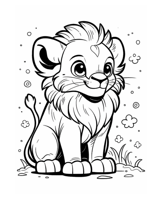 Lion Coloring Book for Kids - Image 3