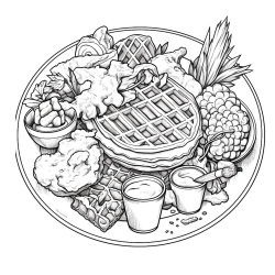 Alternative view of American FastFood Coloring Book For Kids