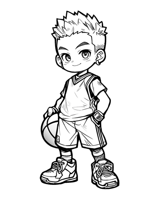 Basketball Coloring Book For Kids - Image 4