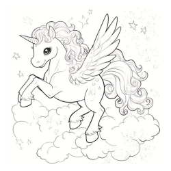 Alternative view of Christmas Wishes and Unicorn Dreams A Festive Coloring Book for Kids