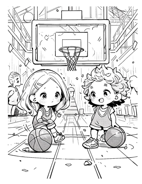 Sporty Girl Coloring Book For Girls - Image 6