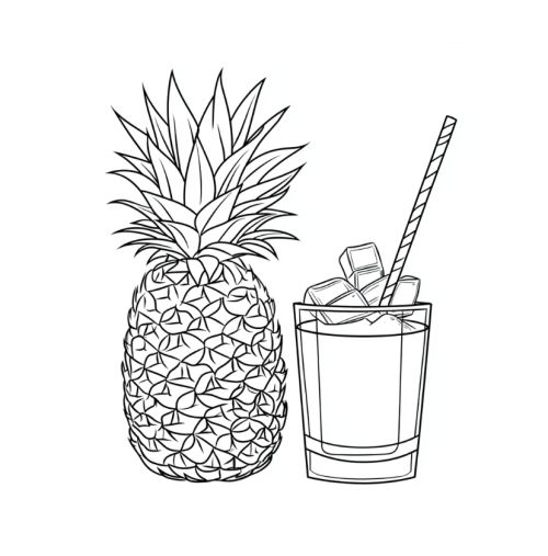 Food & Snacks Coloring Book Bold and Easy Designs for All Ages - Image 4