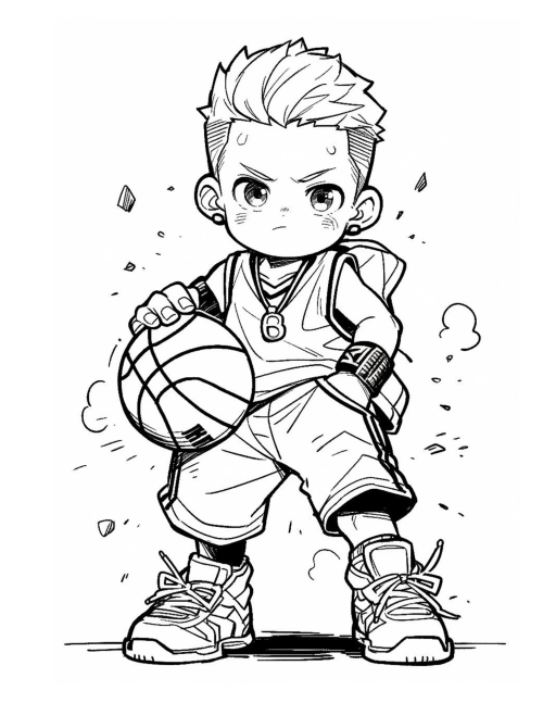Basketball Coloring Book For Kids - Image 5