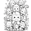 Adorable Monkey Coloring Book - Image 5