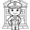 Police Coloring Book for Kids Ages 4-8 - Image 3
