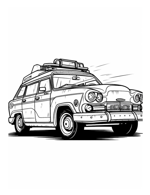 Police Coloring Book for Kids Ages 4-8 - Image 4
