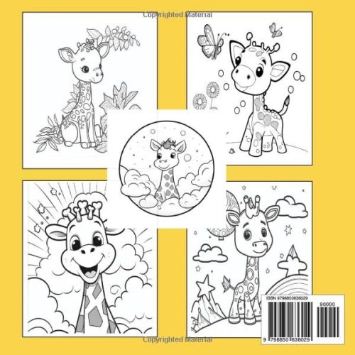 Adorable Coloring Book For Giraffe Kids - Image 2