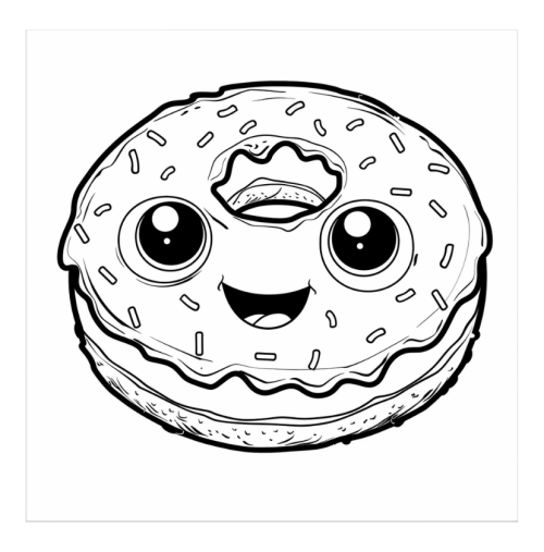 Food & Snacks Coloring Book Bold and Easy Designs for All Ages - Image 6