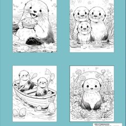 Alternative view of Sea Otter Coloring Book Funny and Cute Otter Puns Coloring Book for Adults