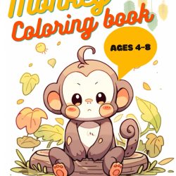 Adorable Monkey Coloring Book