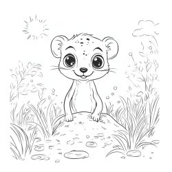 Alternative view of Jungle Animals Coloring Book