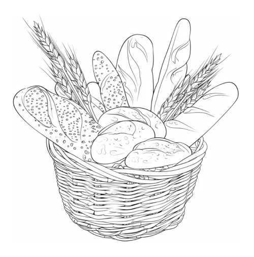 Food & Snacks Coloring Book Bold and Easy Designs for All Ages - Image 7