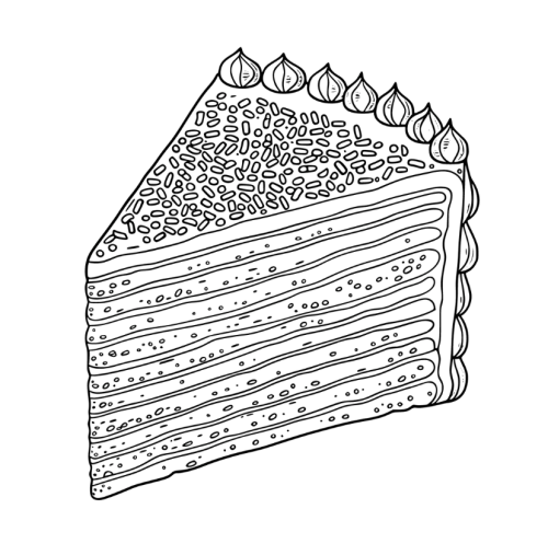 Food & Sweet Adorable Coloring Book for Adults and Kids - Image 6