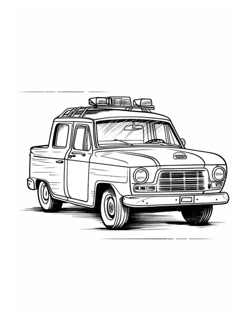 Police Coloring Book for Kids Ages 4-8 - Image 6