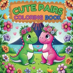 Bold and Easy Cute Pair Coloring Book