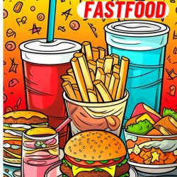 American FastFood Coloring Book For Kids