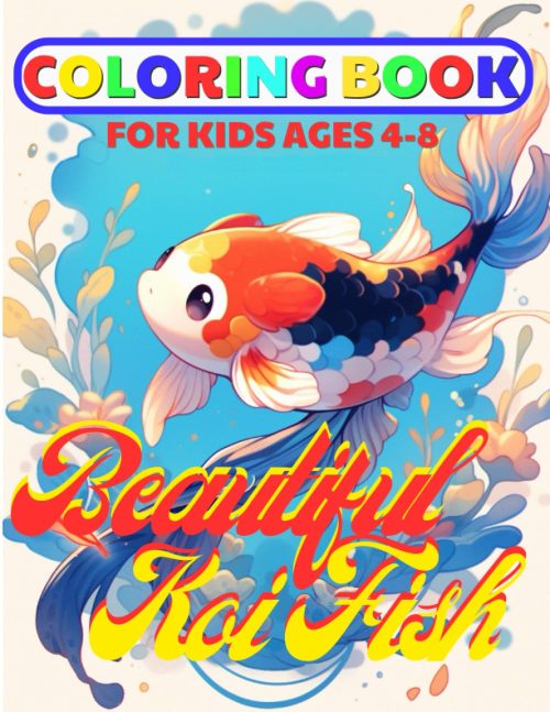 Koi Fish Coloring Book For Kids