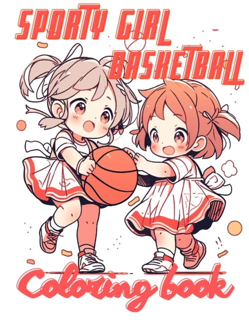 Sporty Girl Coloring Book For Girls