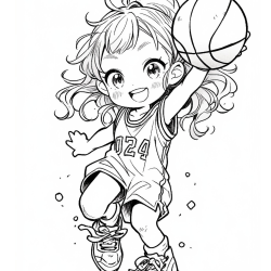 Alternative view of Sporty Girl Coloring Book For Girls