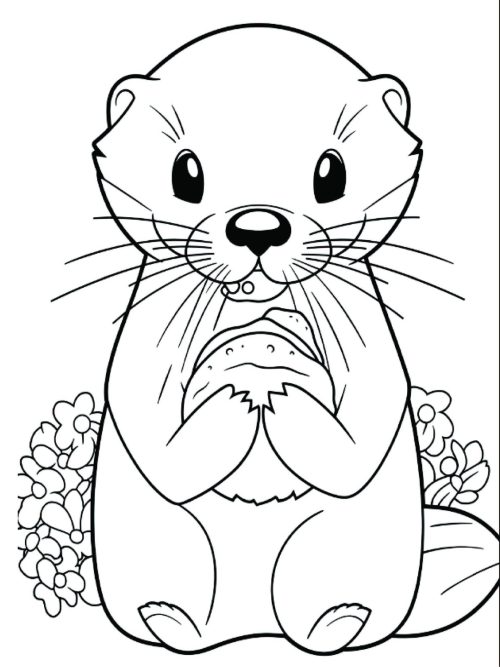 Otter Coloring Book for Kids - Image 3