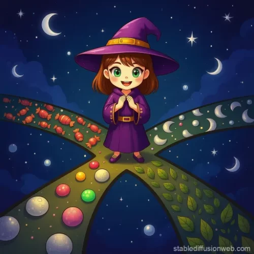 Little Witchland - A Cute Halloween Coloring Book - Image 3