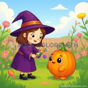 Alternative view of Little Witchland - A Cute Halloween Coloring Book