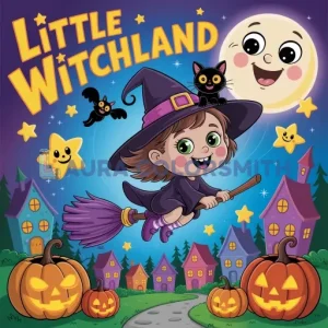 Little Witchland - A Cute Halloween Coloring Book