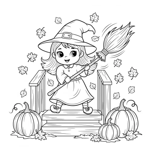 Little Witchland - A Cute Halloween Coloring Book - Image 12