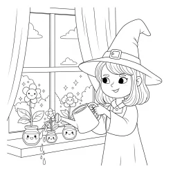 Alternative view of Little Witchland - A Cute Halloween Coloring Book