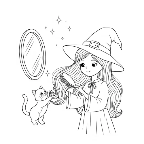 Little Witchland - A Cute Halloween Coloring Book - Image 13