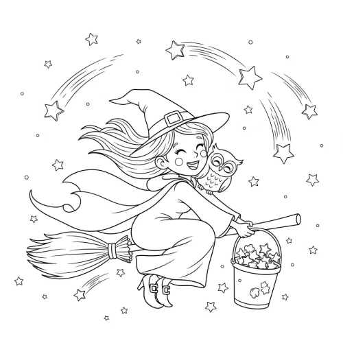 Little Witchland - A Cute Halloween Coloring Book - Image 14