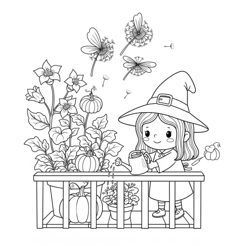 Little Witchland - A Cute Halloween Coloring Book - Image 15