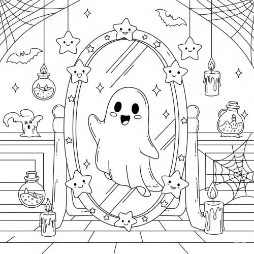 Little Witchland - A Cute Halloween Coloring Book - Image 17