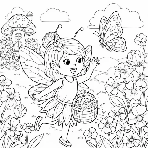 Fairy Bloom - A Floral Coloring Book - Image 9