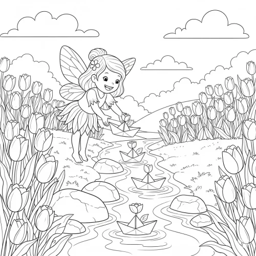 Fairy Bloom - A Floral Coloring Book - Image 10