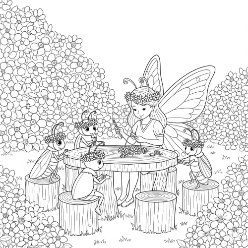 Fairy Bloom - A Floral Coloring Book - Image 14