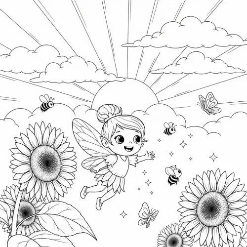 Fairy Bloom - A Floral Coloring Book - Image 16