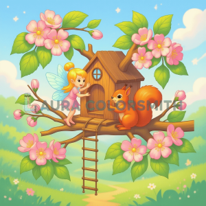 Alternative view of Fairy Bloom - A Floral Coloring Book