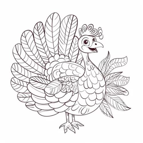 Thanksgiving Coloring Book: Bold & Easy – 50 Fun, Stress-Free Pages! - Image 14
