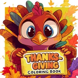 Thanksgiving Coloring Book: Bold & Easy – 50 Fun, Stress-Free Pages!