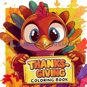 Thanksgiving Coloring Book: Bold & Easy – 50 Fun, Stress-Free Pages!